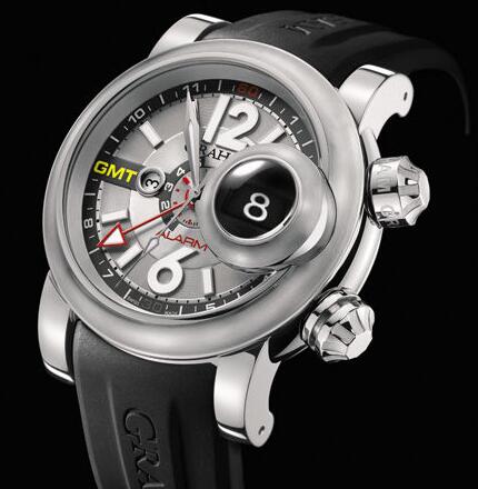 Review Replica Watch Graham Swordfish Grillo Alarm GMT Silver Eye 2SWGS.S08A.K06B